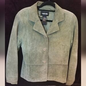 Suede Brandon Thomas Sage Green Blazer